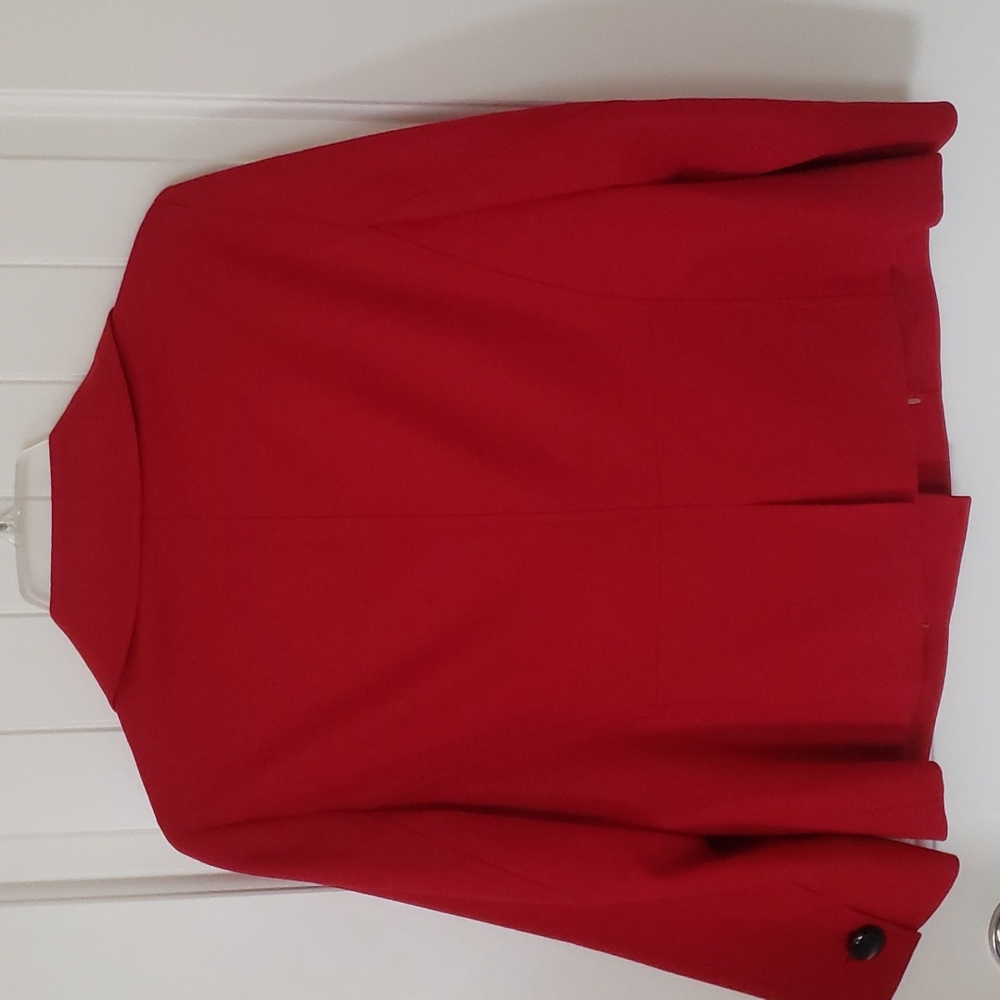 Talbots Italian Wool Blazer Holiday Dress Jacket Button Front Size 10 - Picture 5 of 8